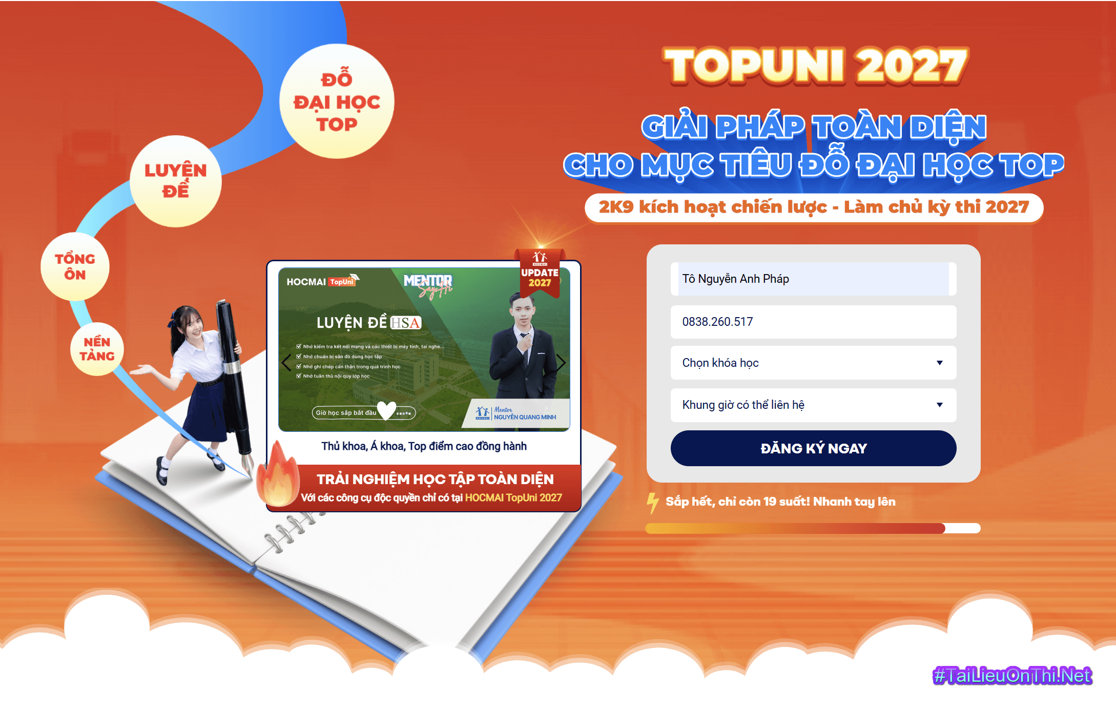 COMBO HS12 2027 2K9 - FULL LỘ TRÌNH HỌC TỐT LỚP 12 LUYỆN THI 2027